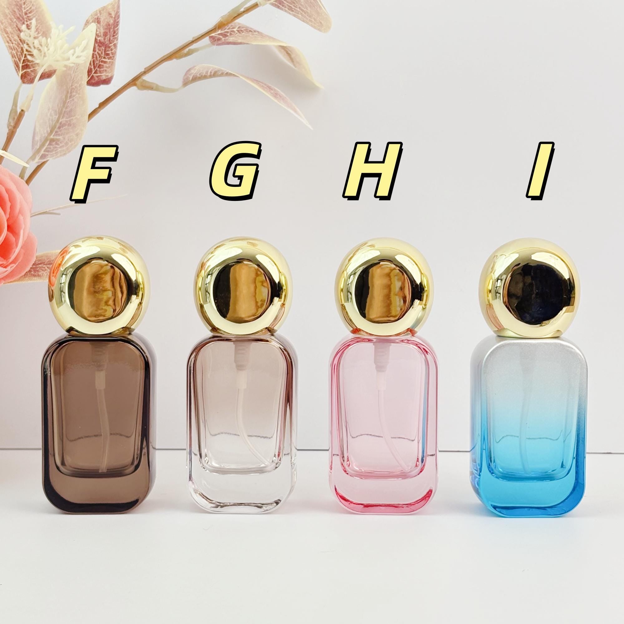 Gradient Glass Lotion Bottles with Gold Pumps