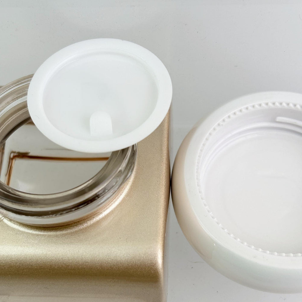 Champagne Square Glass Cream Jar 30g 50g