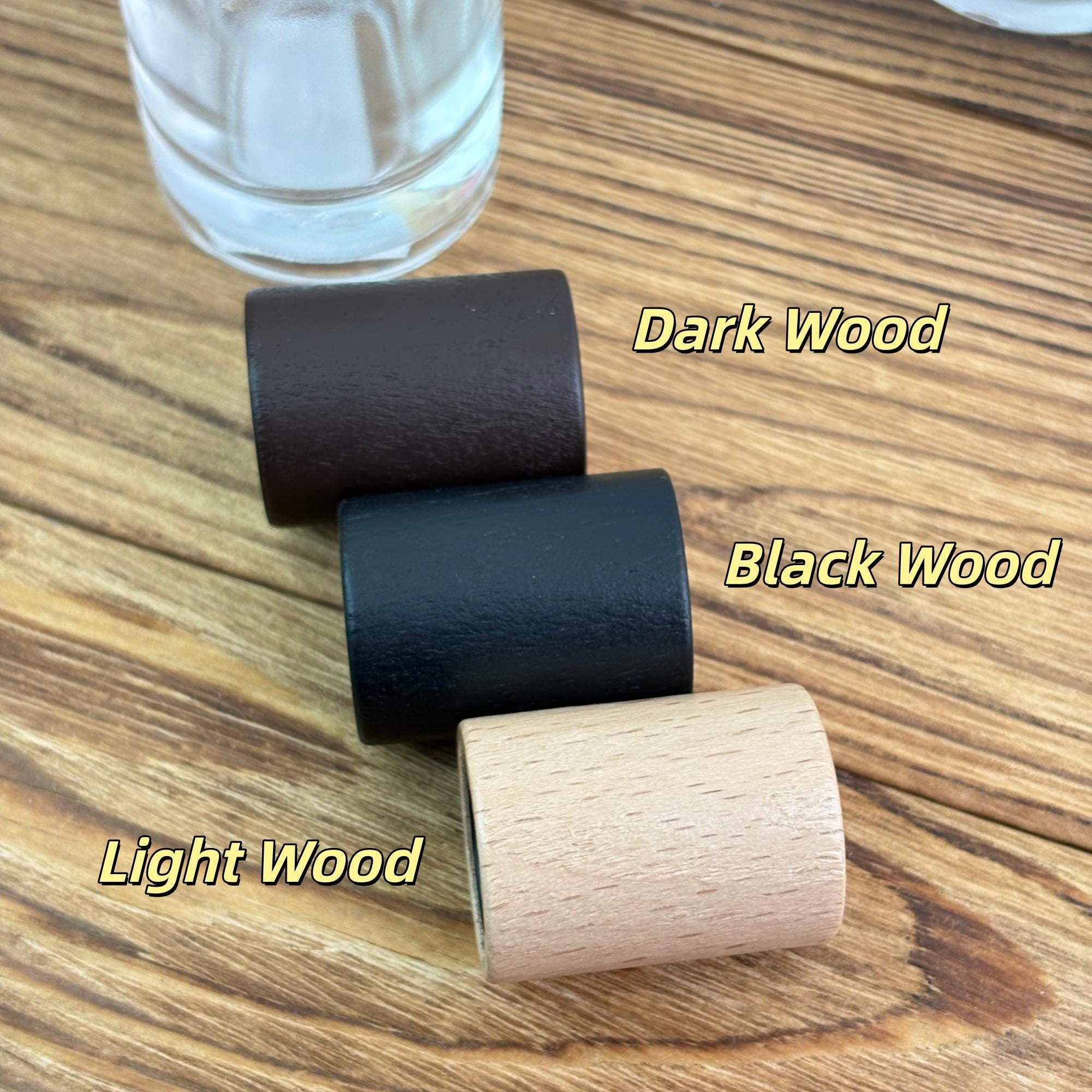 Clear Glass Perfume Spray Bottle with Wooden Cap