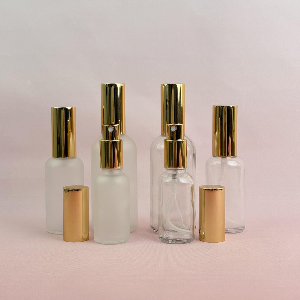 30ml 50ml 100ml Frosted & Clear Glass Spray Bottle