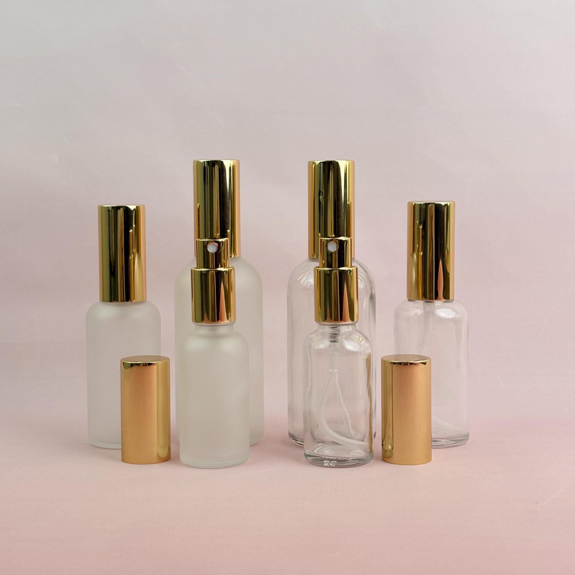 30ml 50ml 100ml Frosted & Clear Glass Spray Bottle