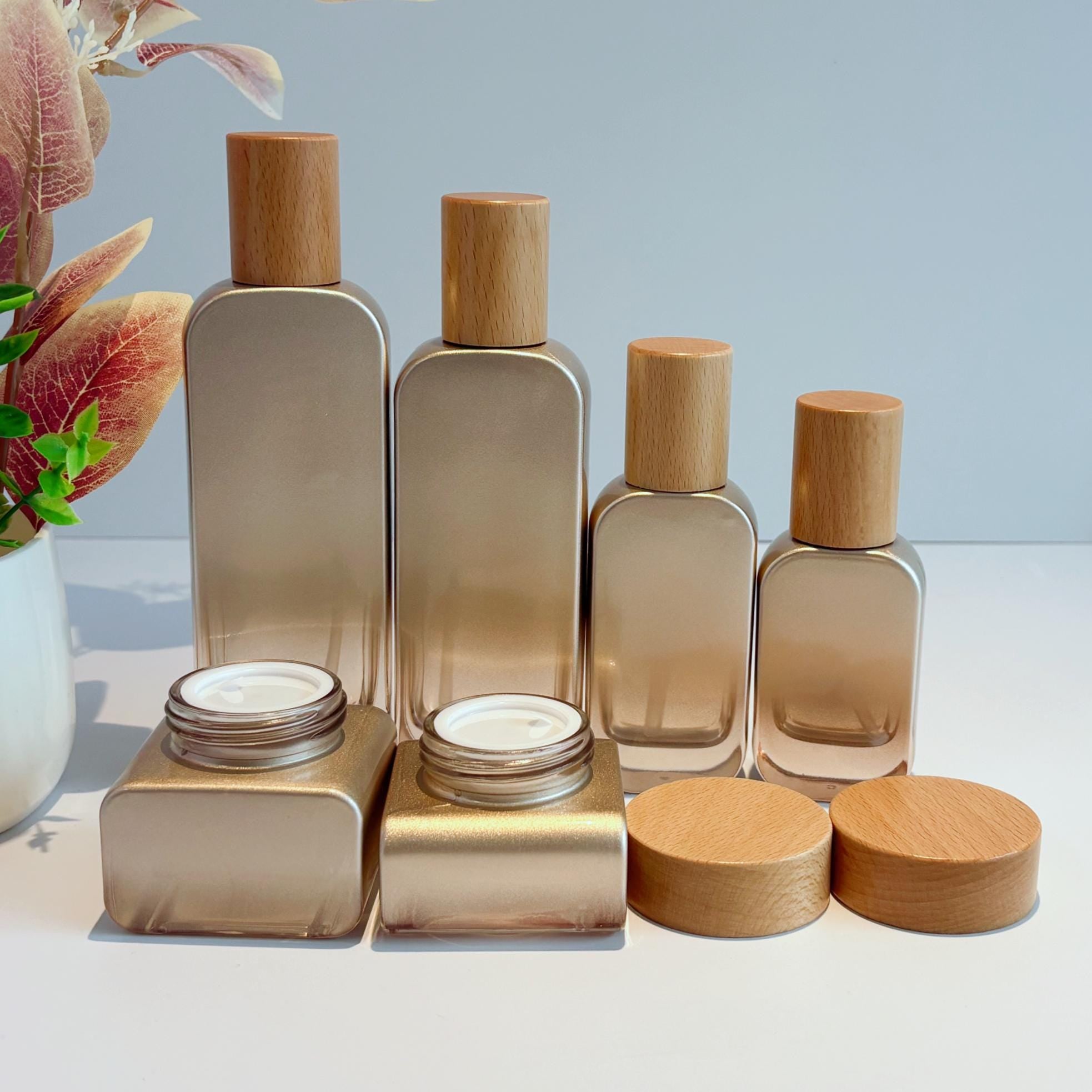Luxury Glass Cosmetic Containers