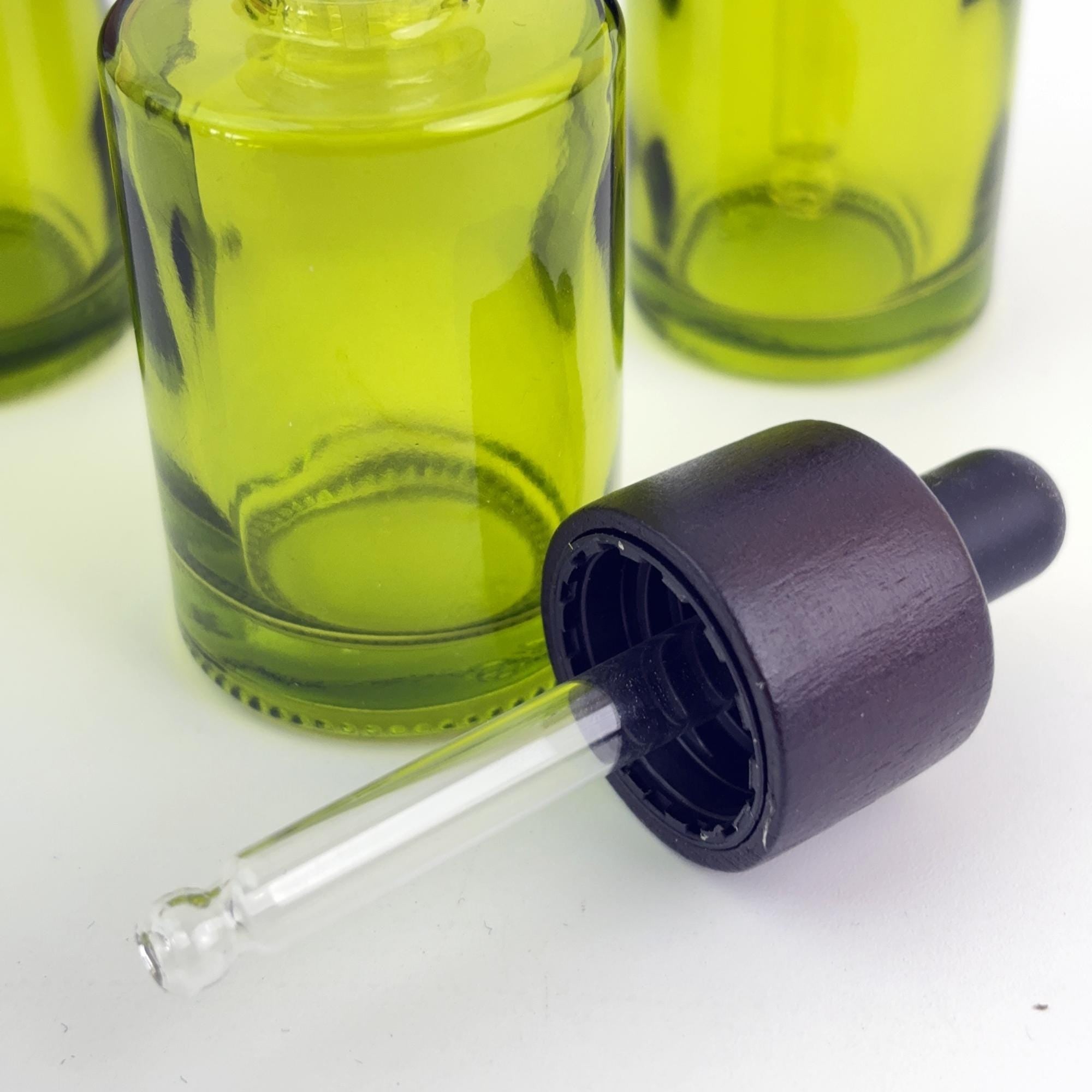 30ml Green Glass Dropper Bottle