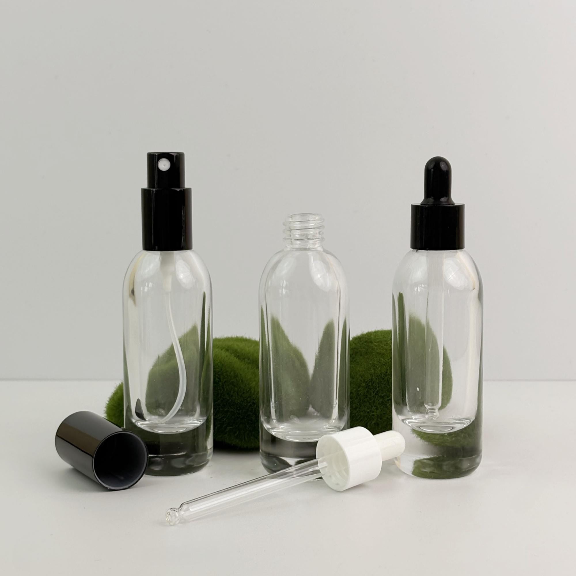 Clear Glass Spray Bottle