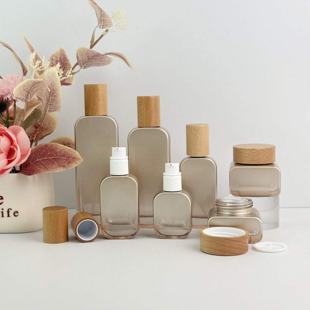 Luxury Glass Cosmetic Containers