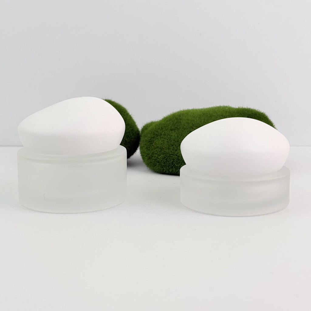 Luxury Frosted Glass Cream Jar 30g 50g