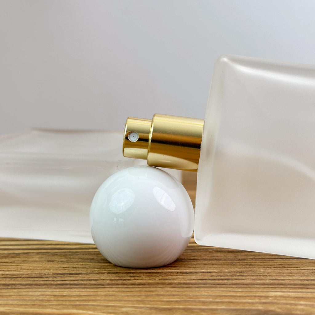 25ml 50ml Frosted Square Glass Spray Bottle