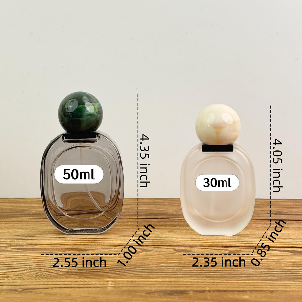 30ml 50ml Elegant Glass Spray Bottle with Ball Cap