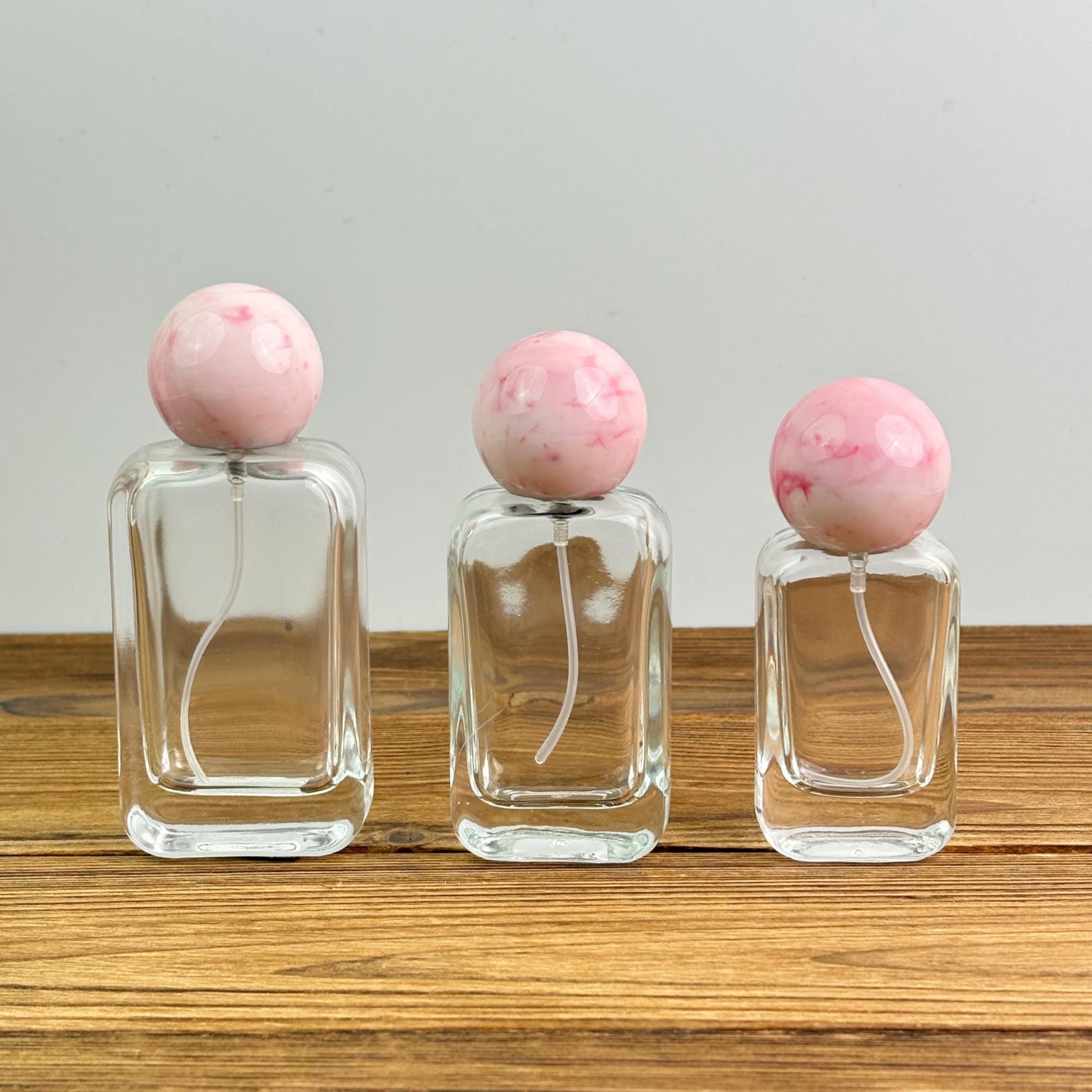 Empty Clear Square Glass Spray Bottle
