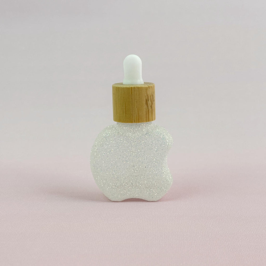 8ml Glittery Clear Glass Dropper Bottles