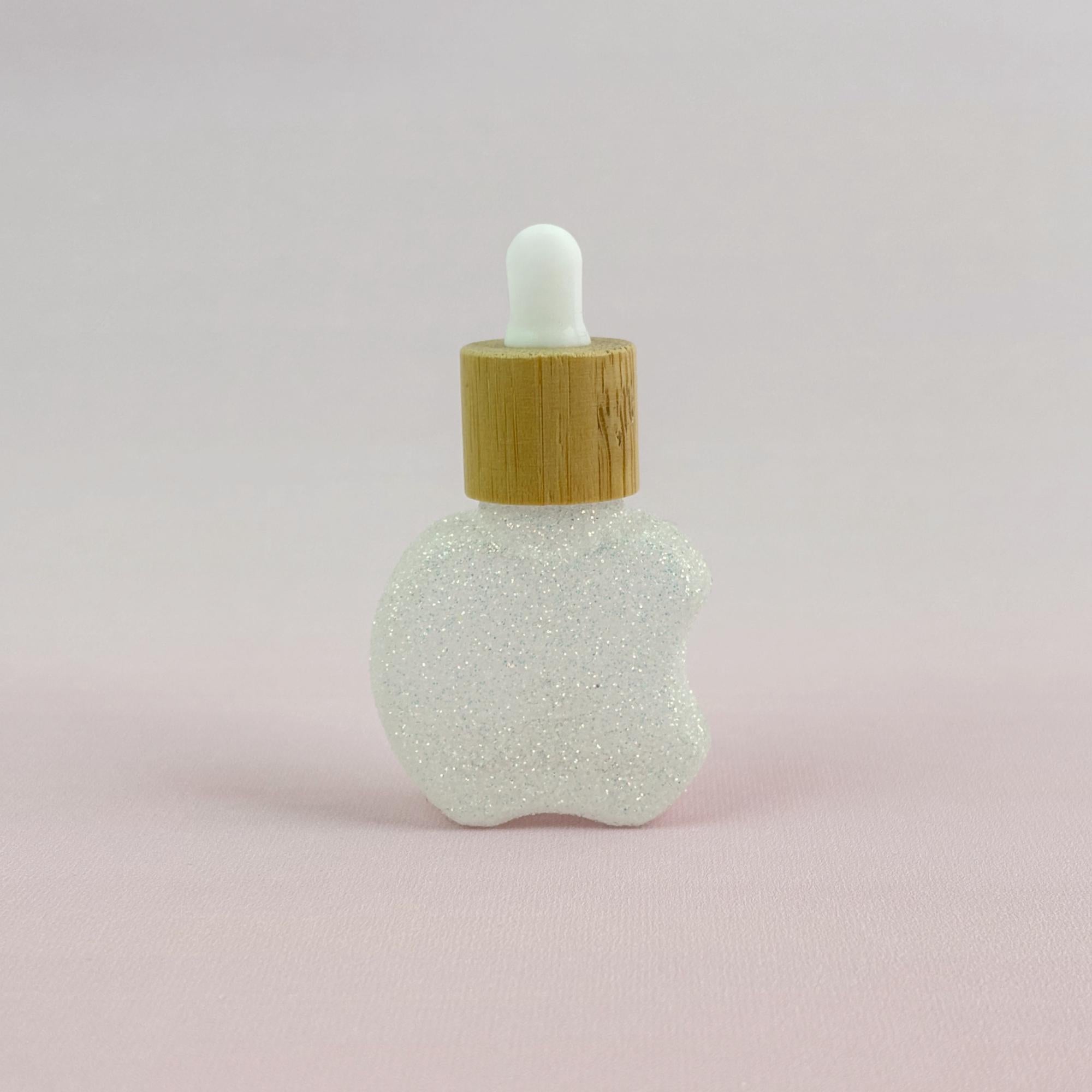 8ml Glittery Clear Glass Dropper Bottles