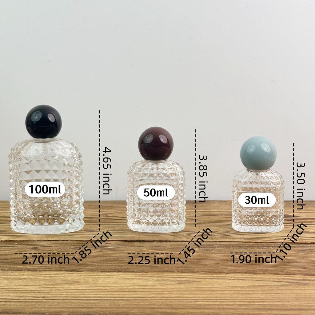 Refillable Crystal Perfume Atomizers - Portable Travel Fragrance