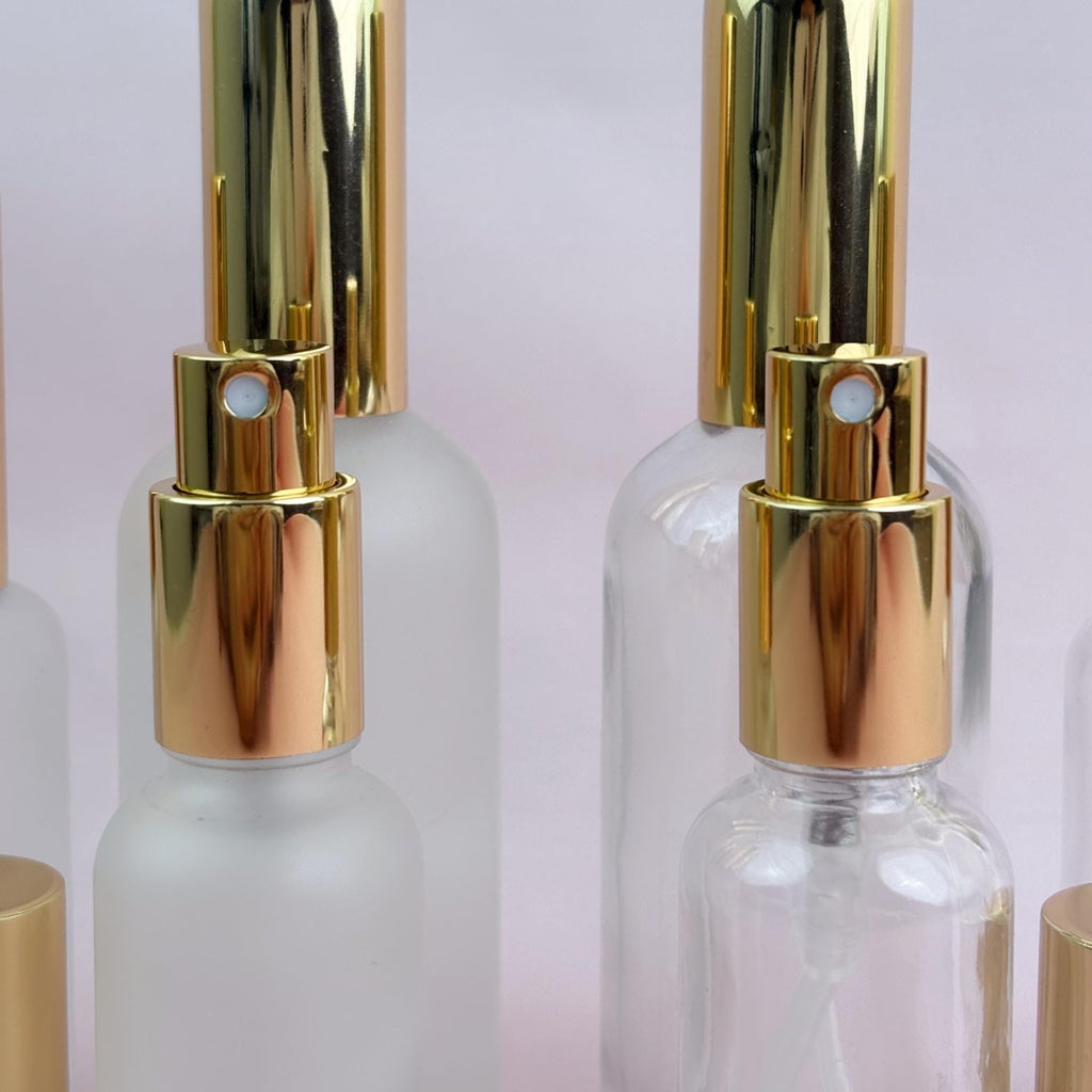 30ml 50ml 100ml Frosted & Clear Glass Spray Bottle