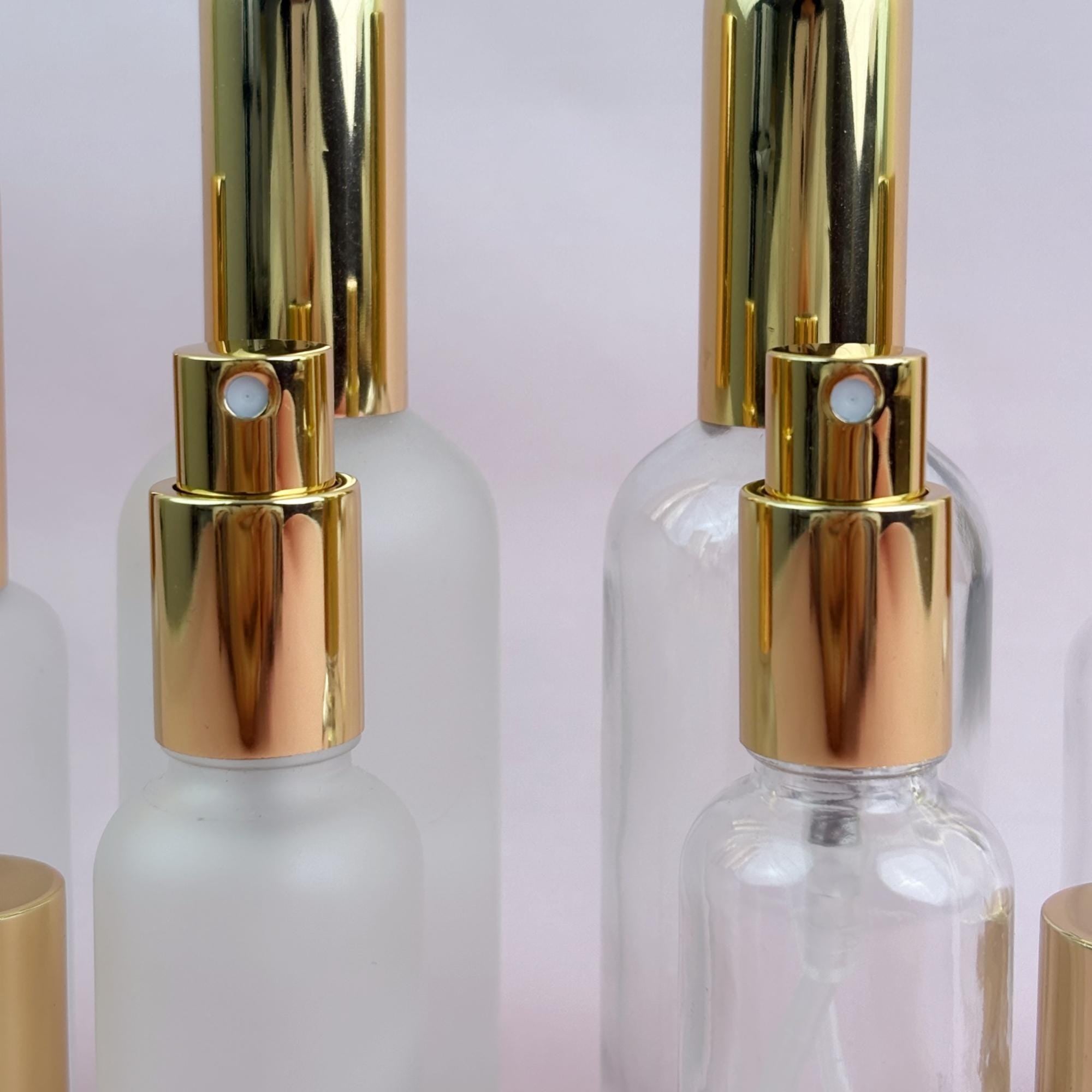 30ml 50ml 100ml Frosted & Clear Glass Spray Bottle
