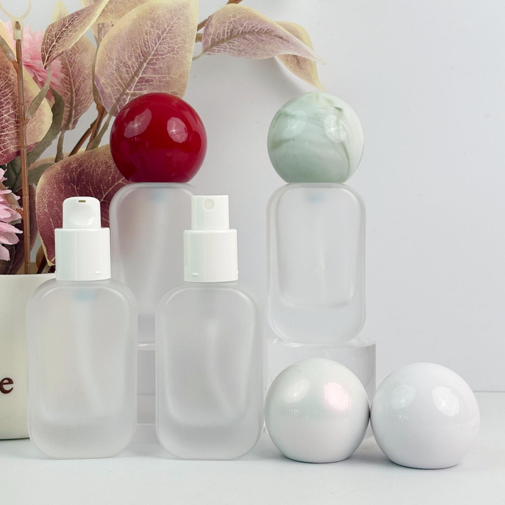 30ml Frosted Glass Cosmetic Container