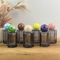 50ml Smoke Gray Glass Perfume Twist Spray Bottle