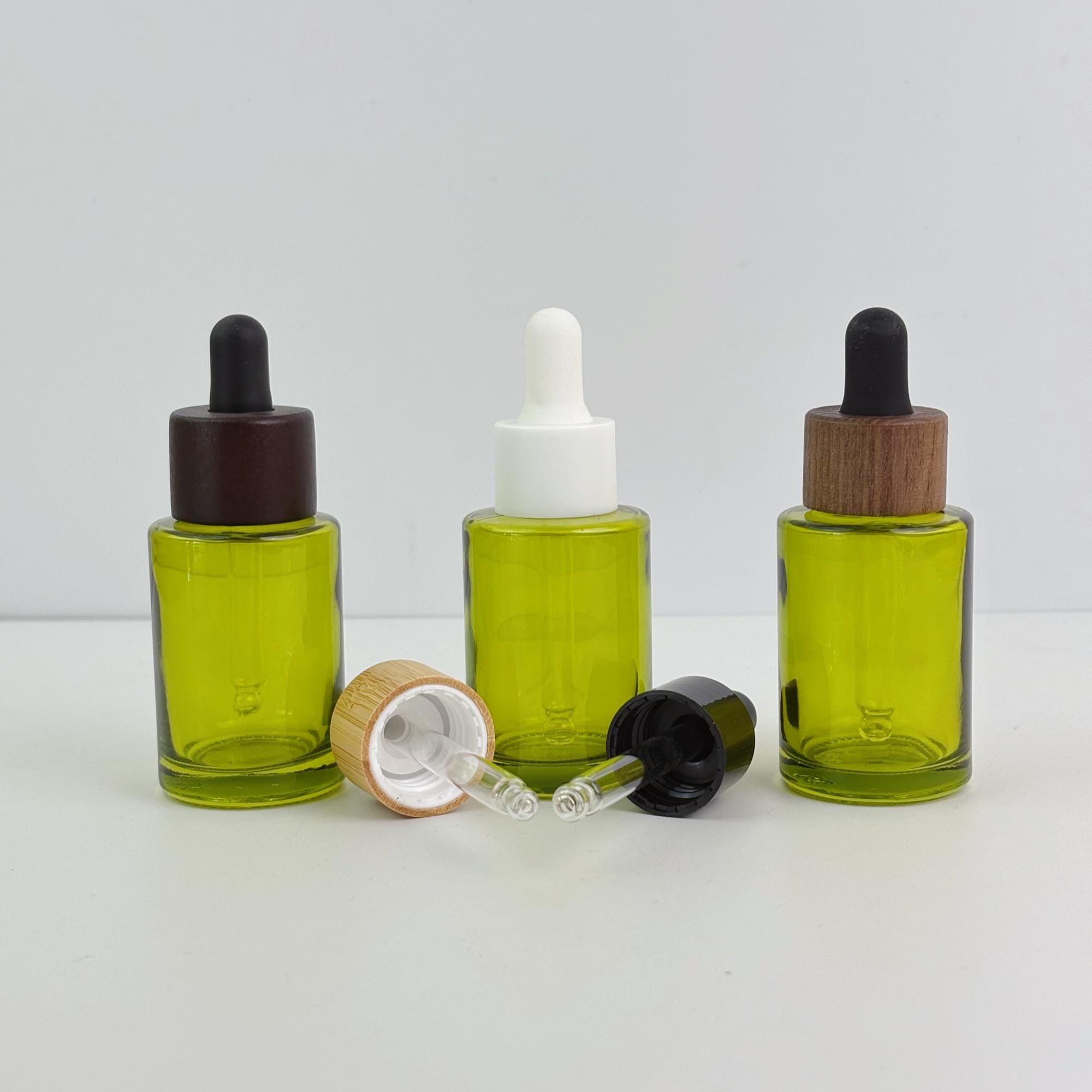 30ml Green Glass Dropper Bottle