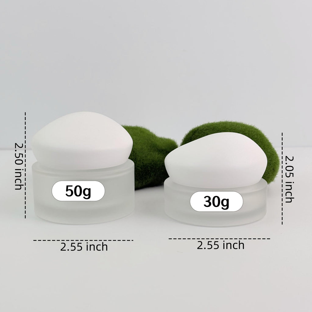 Luxury Frosted Glass Cream Jar 30g 50g