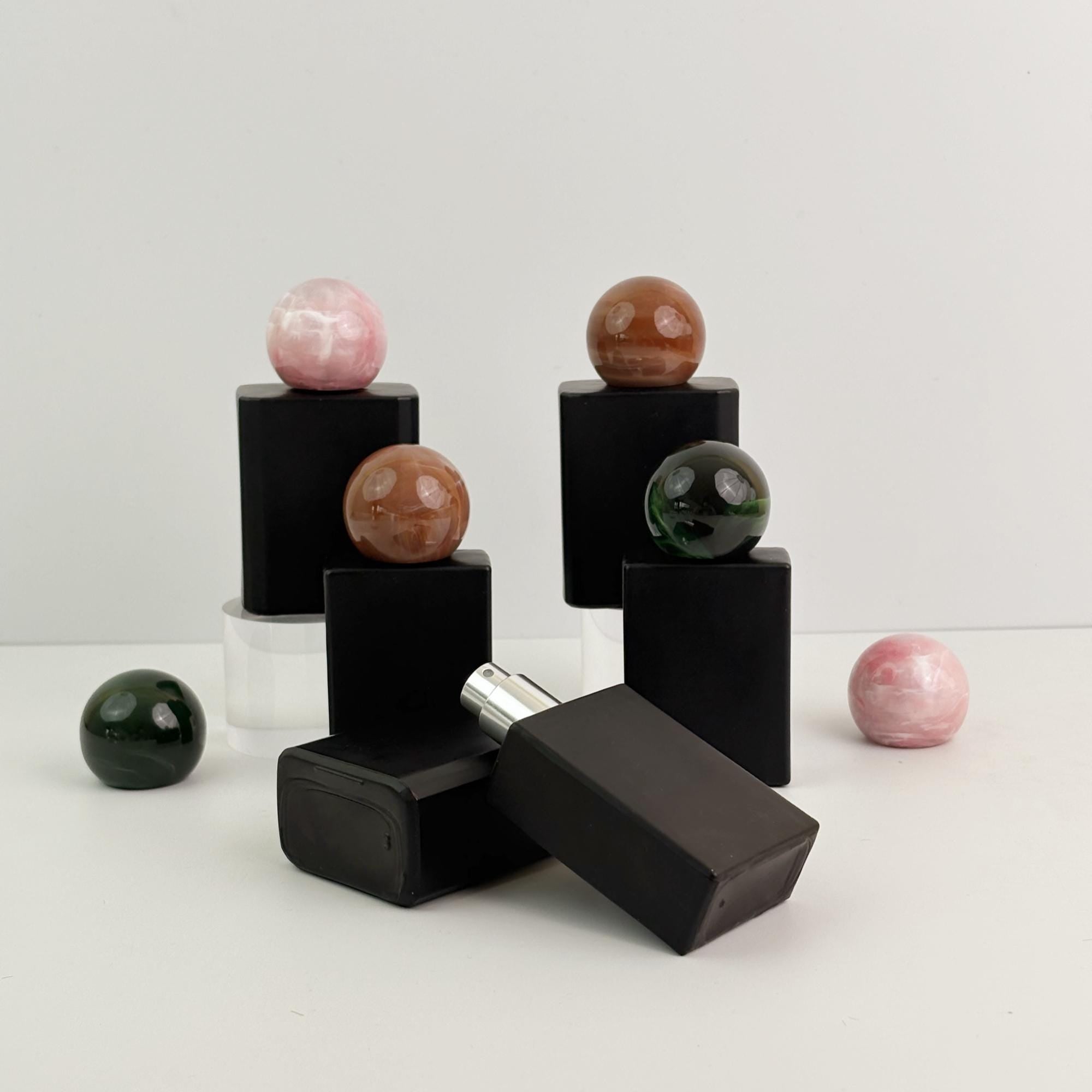 30ml 50ml Matte Black Glass Spray Bottle