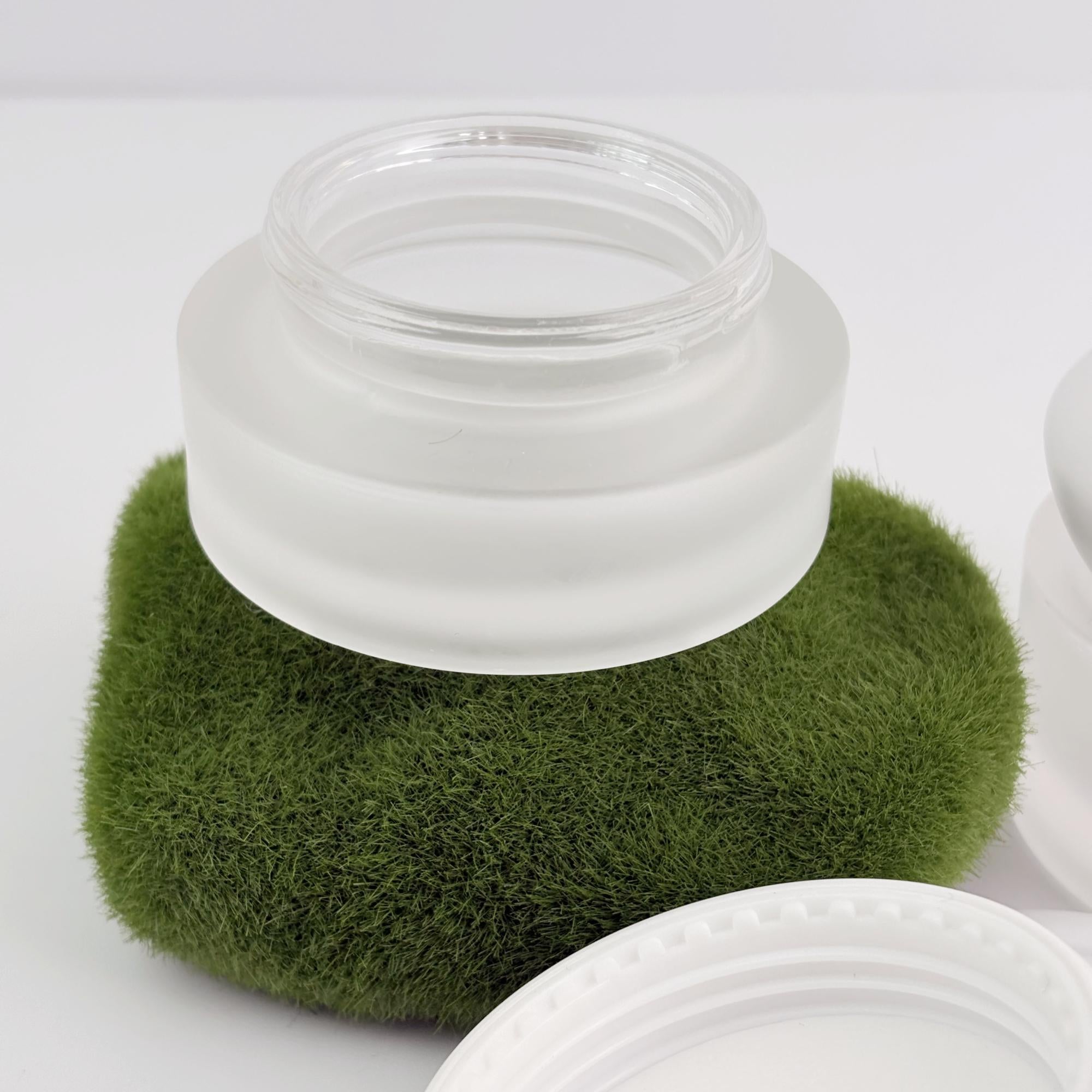 Luxury Frosted Glass Cream Jar 30g 50g