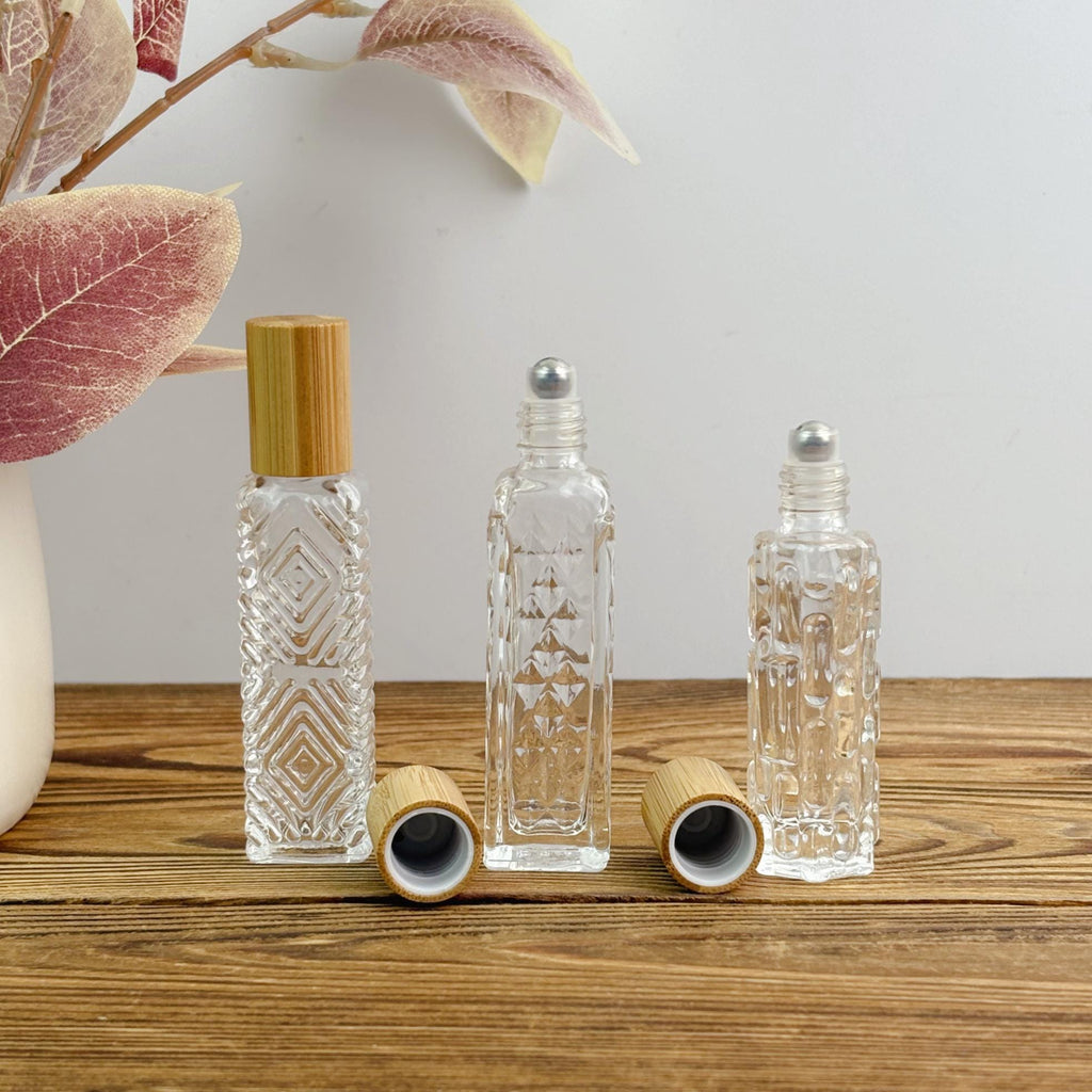 Vintage-Style Glass Roll-On Bottle