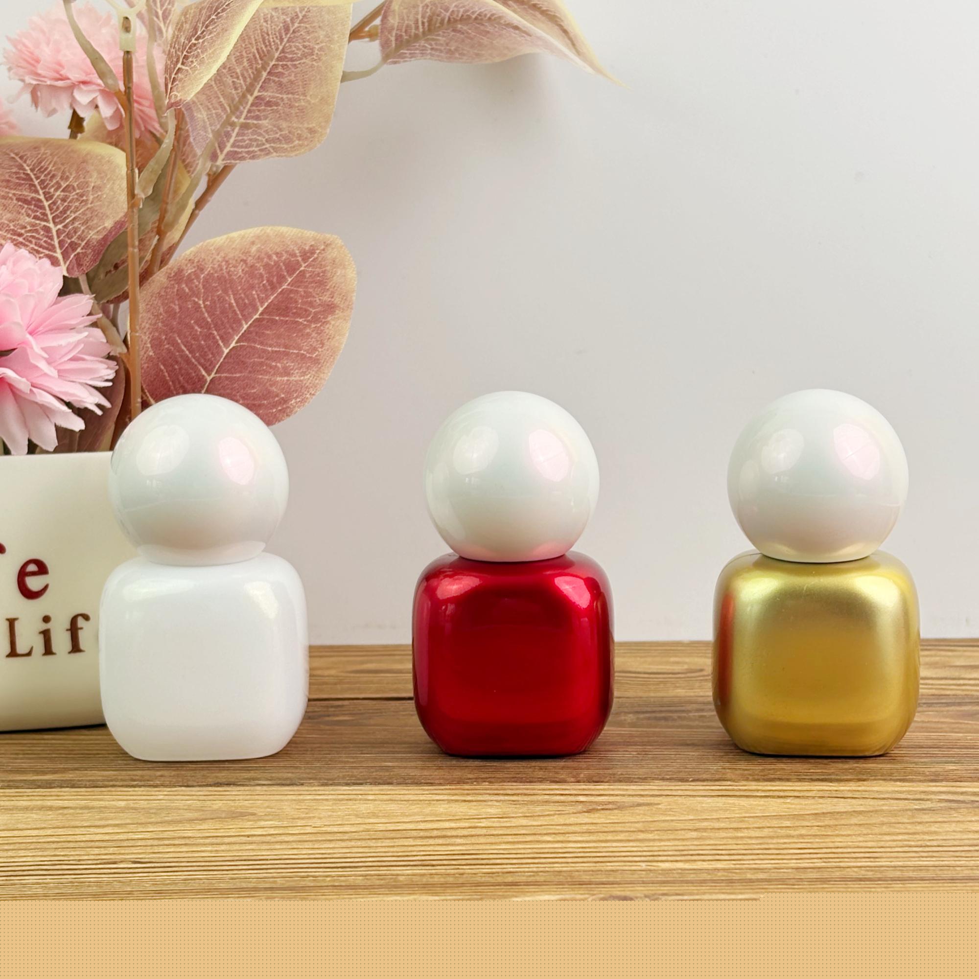 30ml Luxury Tincture Bottle in White Red Gold