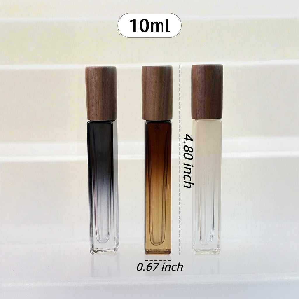10ml Perfume Spray Glass Tube with Wood Cap