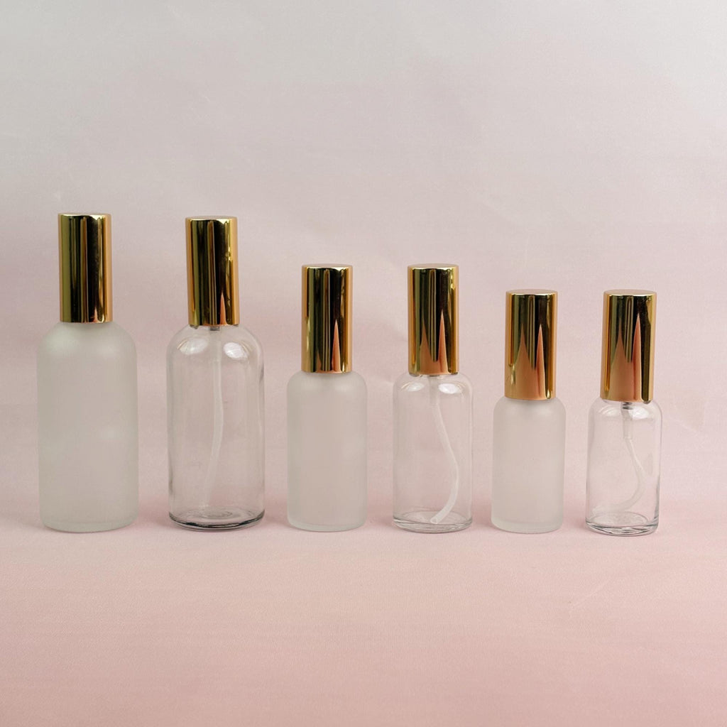 30ml 50ml 100ml Frosted & Clear Glass Spray Bottle