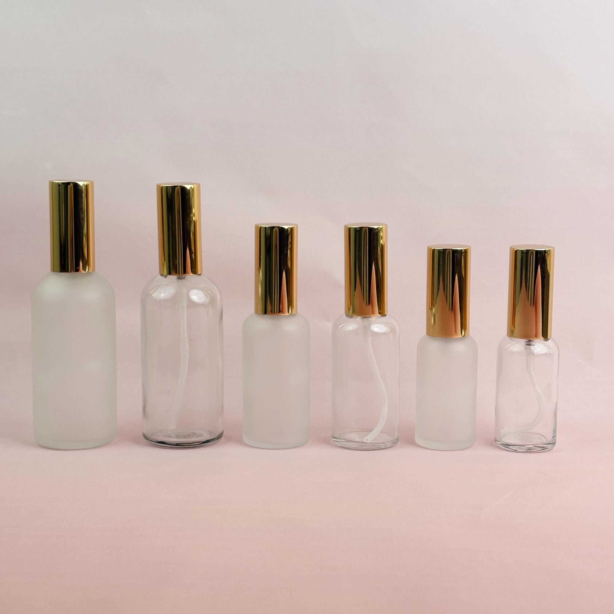 30ml 50ml 100ml Frosted & Clear Glass Spray Bottle