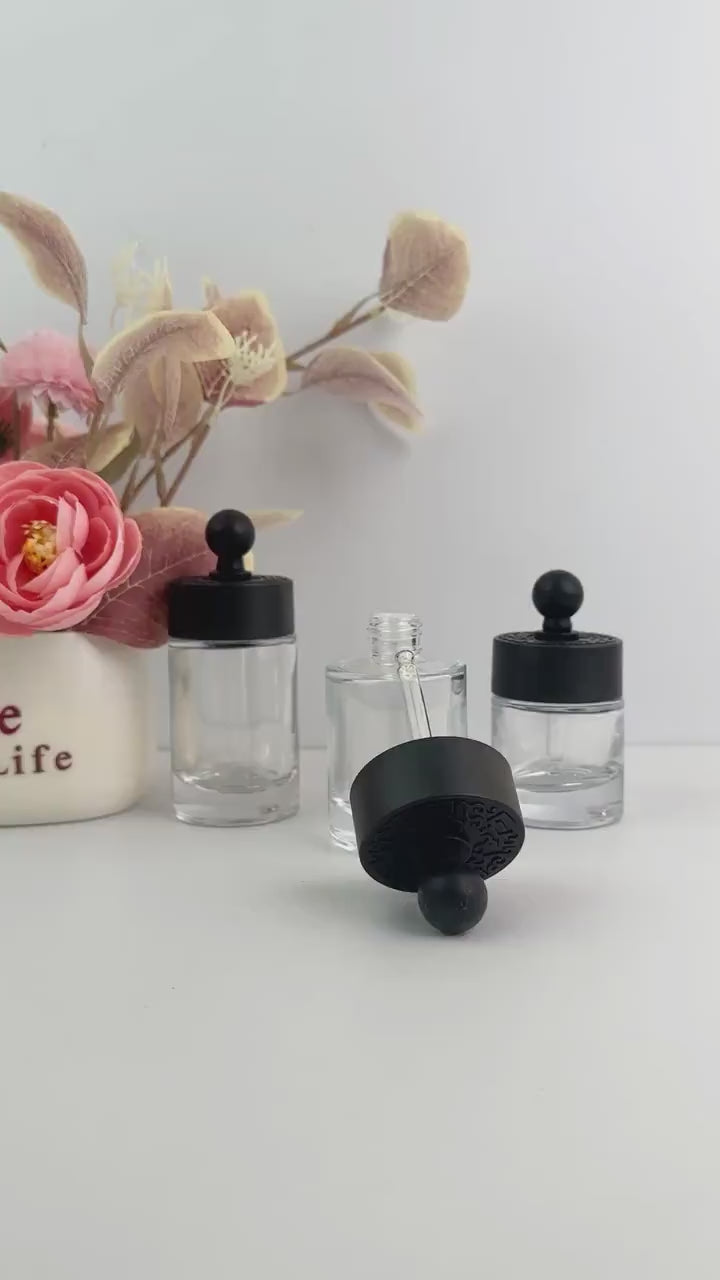 Clear Glass Dropper Bottle