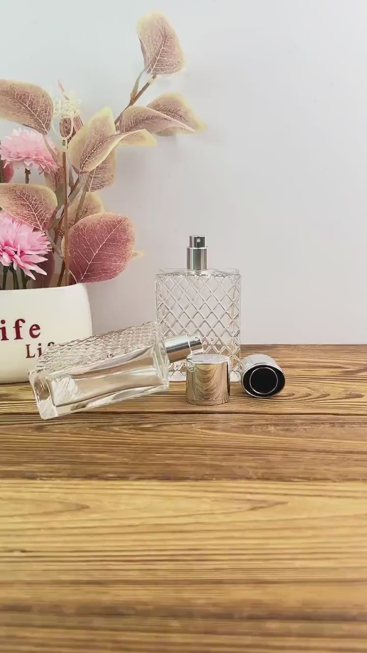 100ml Clear Glass Perfume Spray Bottle
