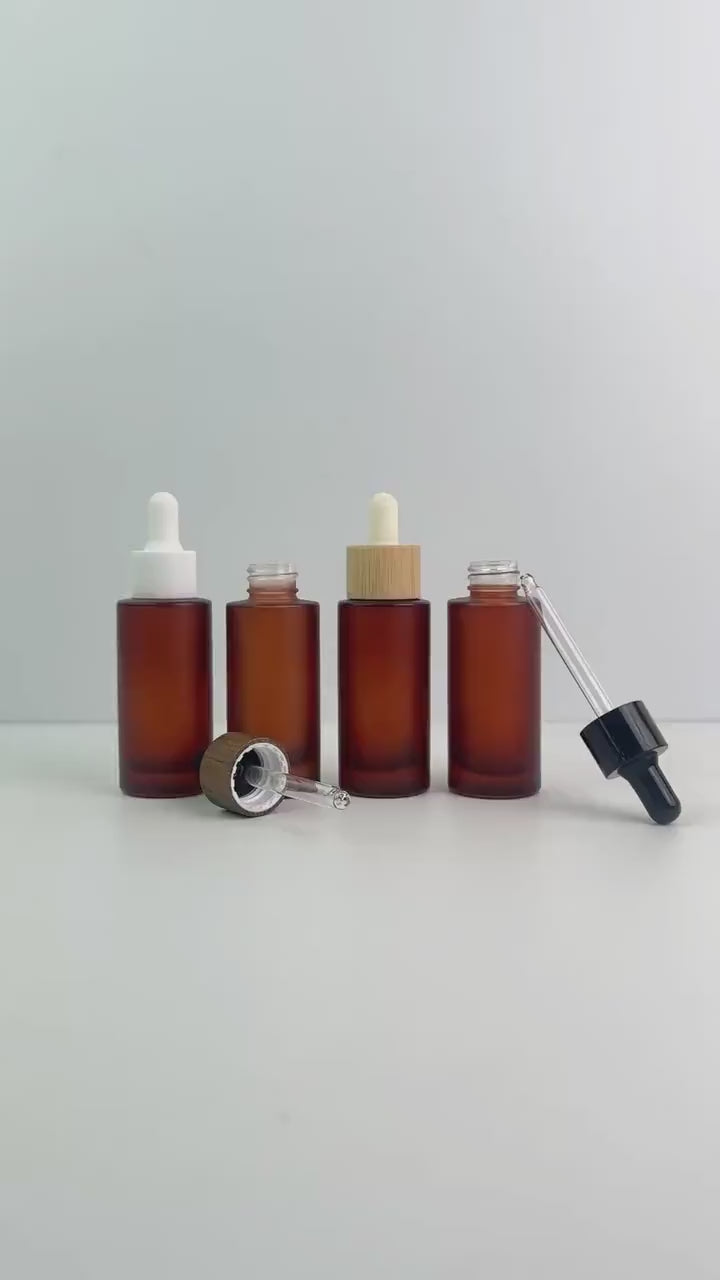 30ml Amber Glass Dropper Bottle with Pipette