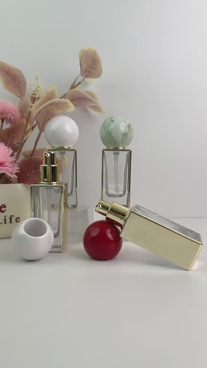 30ml Luxury Clear Glass Lotion Bottles