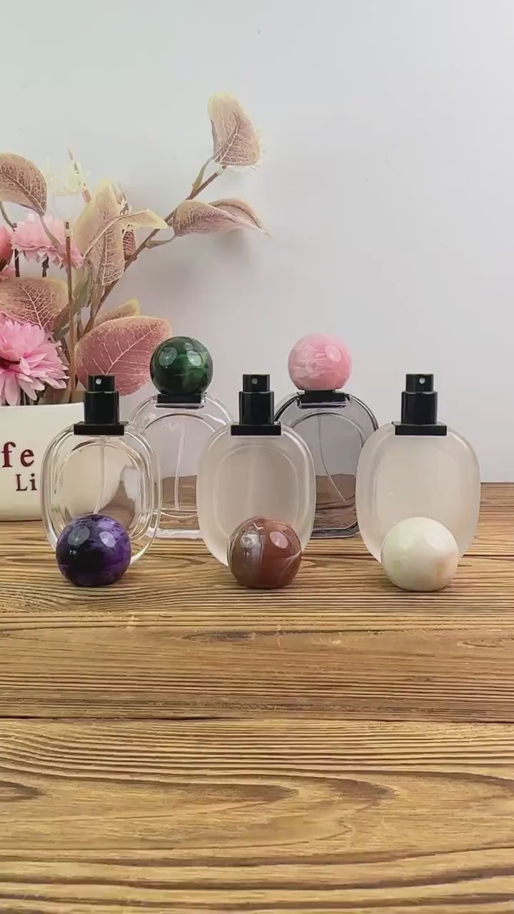 30ml 50ml Elegant Glass Spray Bottle with Ball Cap