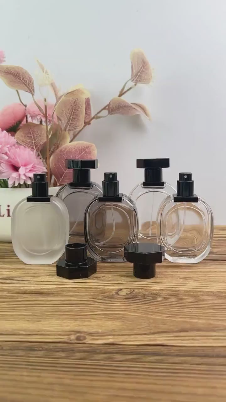 Minimalist Glass Perfume Spray Bottle