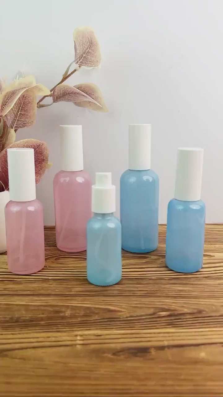 30ml 50ml 100ml Pink Blue Fine Mist Bottle