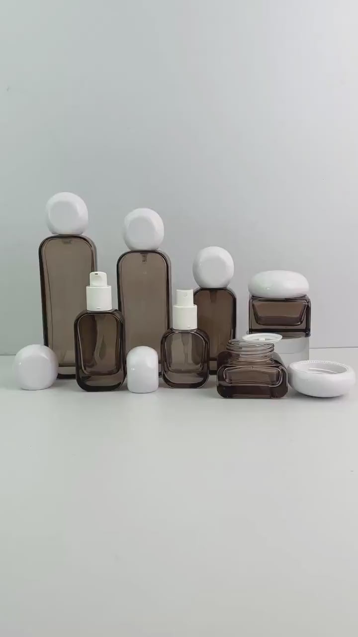 Brown Glass Lotion Bottle