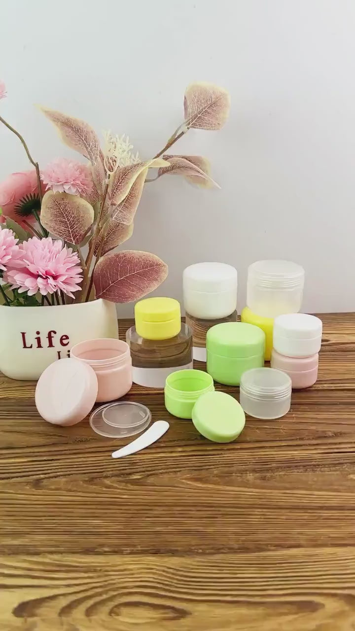 20g 50g Plastic Cream Jar with Inner Lid
