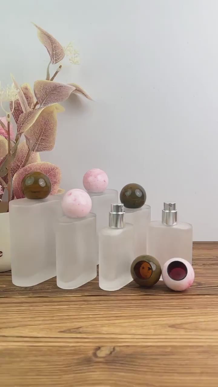 High-end Frosted Square Glass Spray Bottle