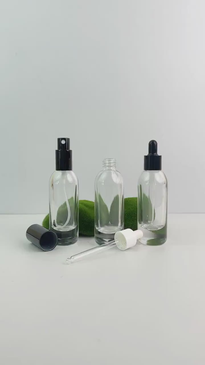Clear Glass Spray Bottle
