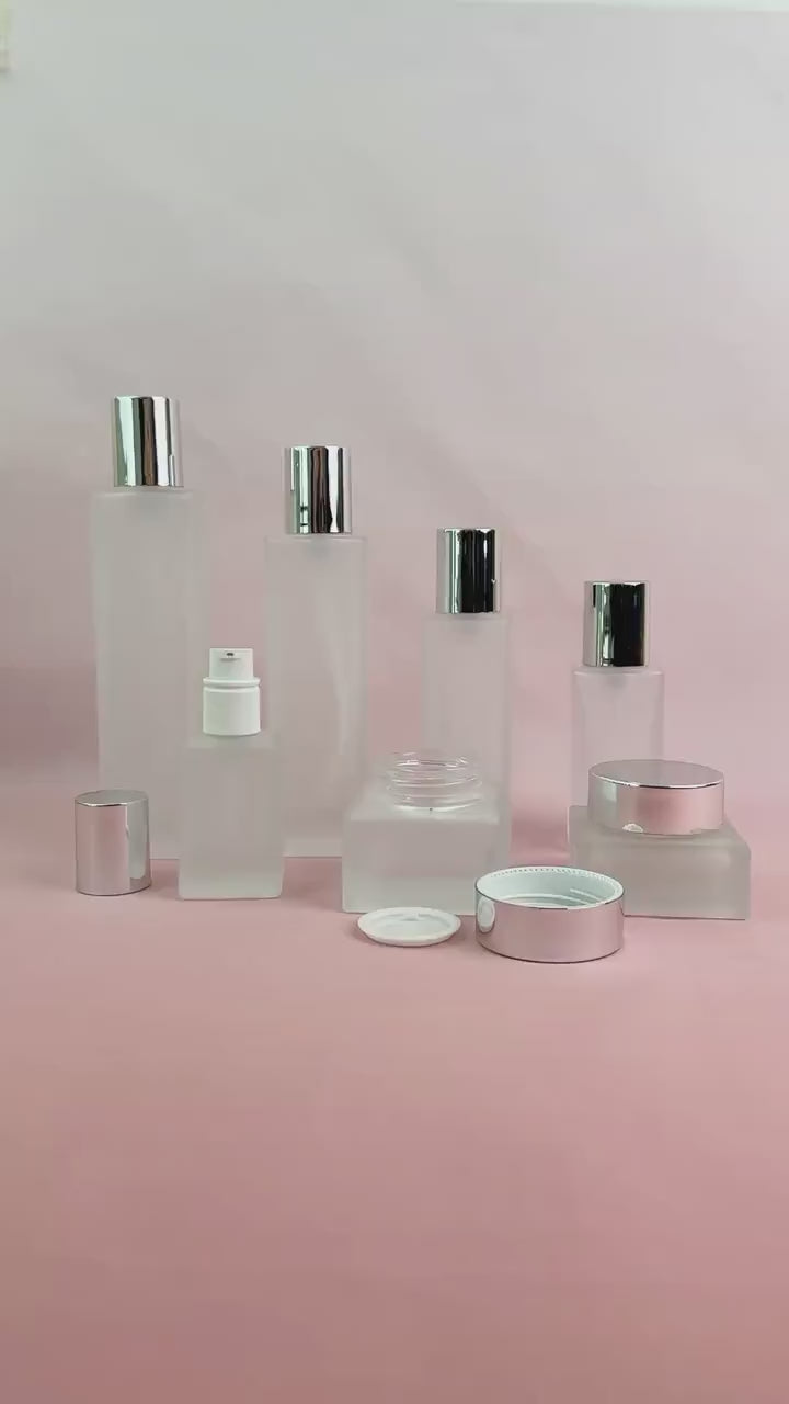Wholesale Frosted Glass Cosmetic Container
