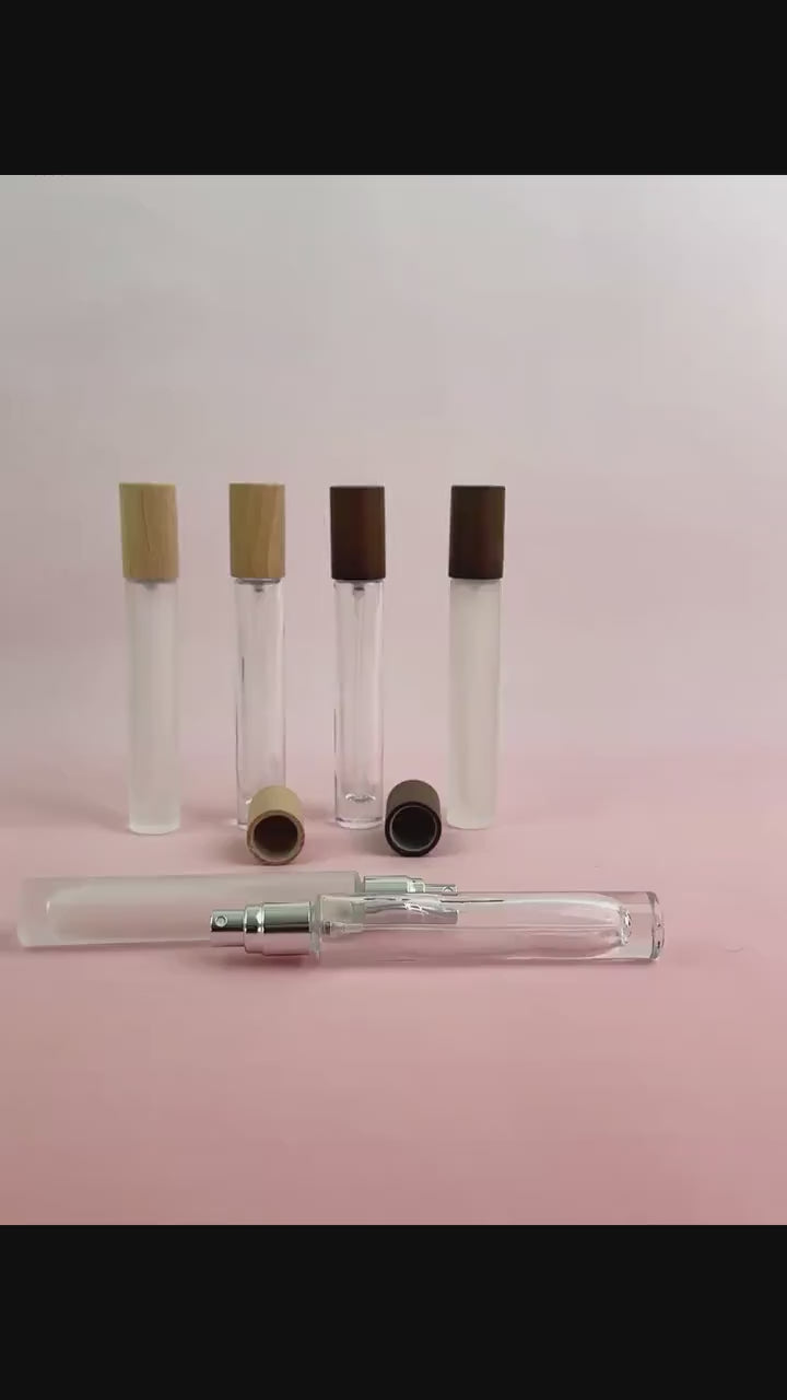 10ml Clear & Frosted Glass Spray Bottles