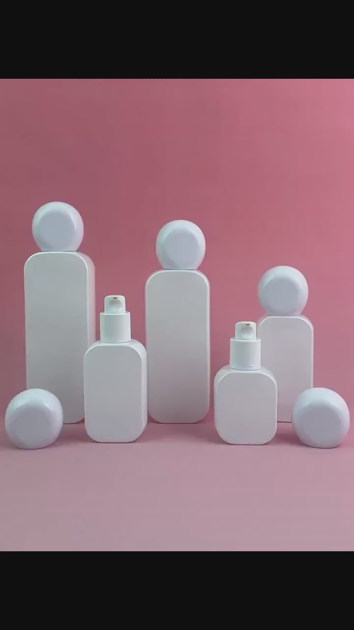 Refillable Cosmetic Containers with Pump Tops