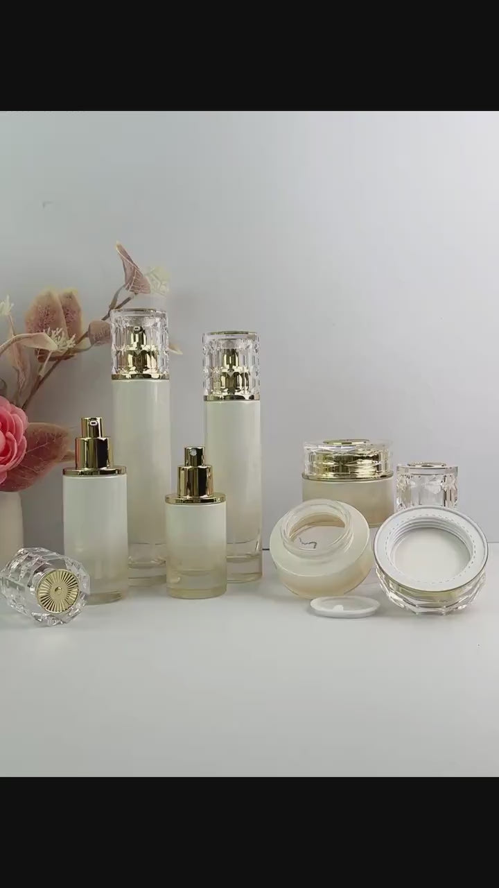 Luxury Glass Skincare Container Set