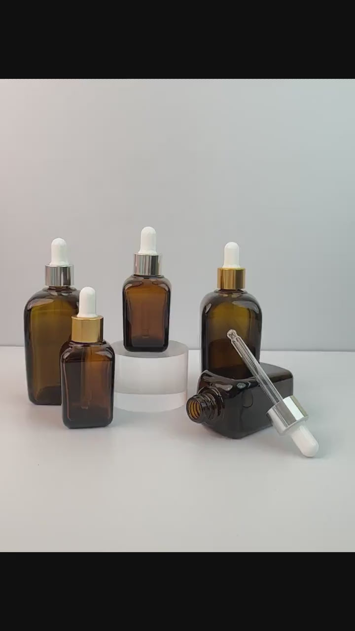 Amber Glass Beauty Packaging